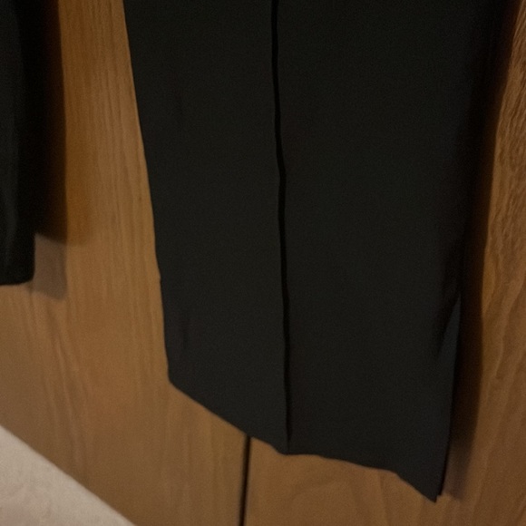 2 Saints black clasp closure pleated wide leg dress pants size extra large - Picture 2 of 8